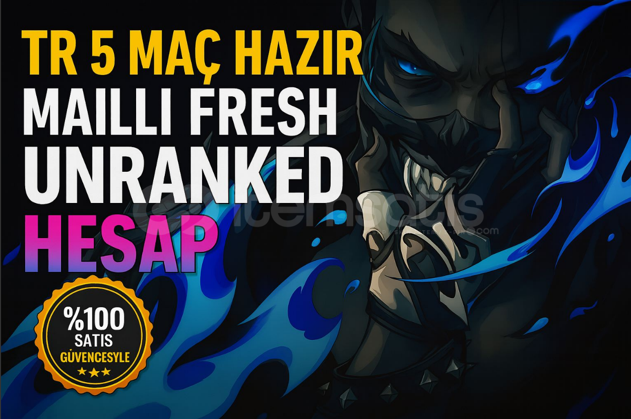 TR 5 MAÇ HAZIR MAİLLİ FRESH HESAP!!! TR 5 MAÇ HAZIR MAİLLİ FRESH HESAP!!!