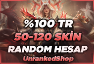 TR 50-120 SKİN LOL RANDOM HESAPLAR