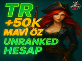 ⭐️TR 50K+ M.Ö 30 Level Unranked Hesap⭐️