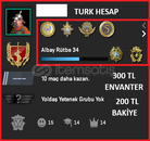 TR 6 MADALYA /887 SAAT/500 TL ENV+BKY/ FACEİT