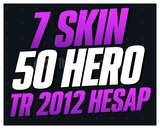 TR 7 SKIN 50 HERO 30LVL 2012 ÇAR -G469