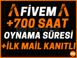 TR⭐️+700 FİVEM+CS2 SAATİ✅İLK MAİL İLE TESLİM⭐️