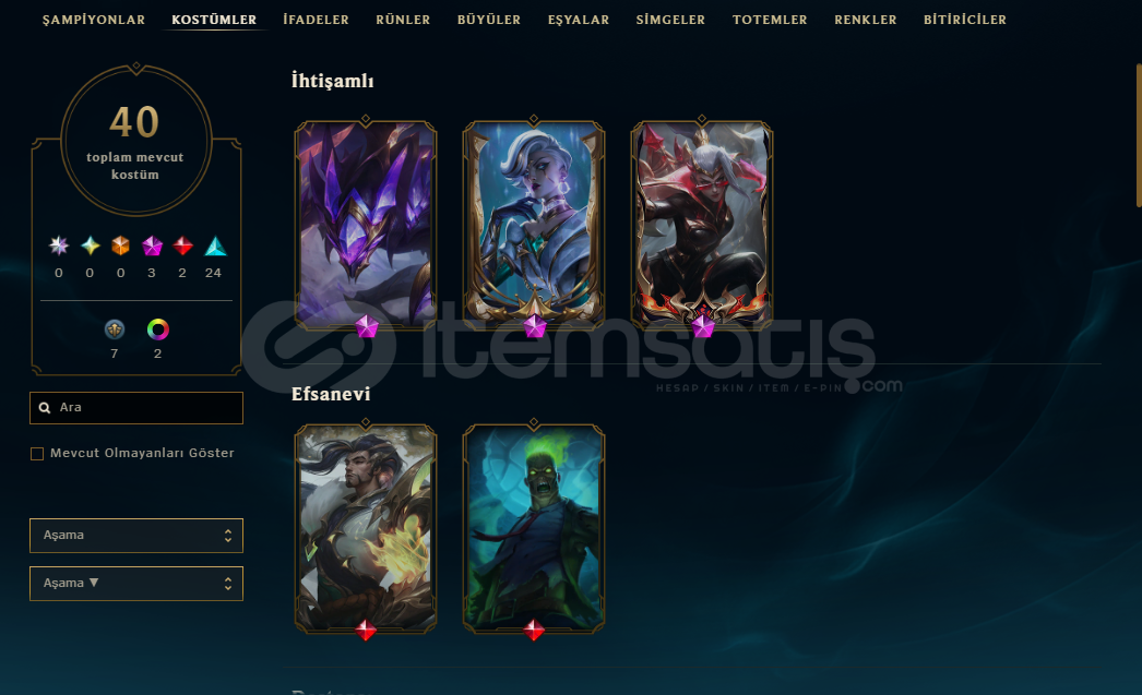 TR 95 LVL 3 PRESTİJ 2 EFSANEVİLİ HANDMADE HESAP TR 95 LVL 3 PRESTİJ 2 EFSANEVİLİ HANDMADE HESAP