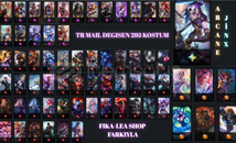 TR ARCANE JİNX+17 PRESTİJ + MAX EBEDİ KOSTUMLU