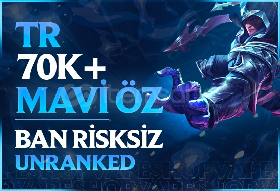 ⭐TR BAN YOK! +70K MAVİ ÖZ 30 LVL UNRANKD⭐ ⭐TR BAN YOK! +70K MAVİ ÖZ 30 LVL UNRANKD⭐
