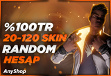 ✨%100TR 20-120 SKIN GARANTİLİ RANDOM HESAP