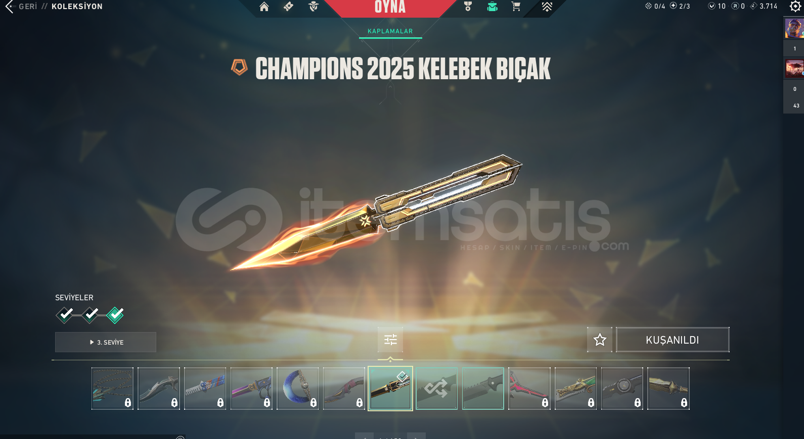 TR / CHAMPİONS 2025 VANDAL + KELEBEK TR / CHAMPİONS 2025 VANDAL + KELEBEK
