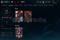 TR DEMİR 1 / 43 SKİN 100 HERO 146 LVL HESAP