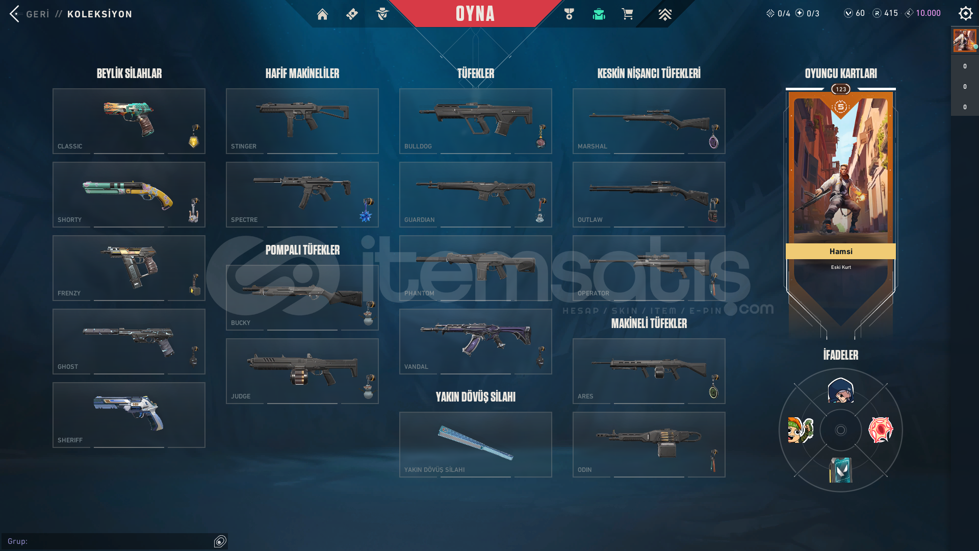 TR DENGE YELPAZE YAĞMACI VANDAL 7 SKİNLİ HESAP TR DENGE YELPAZE YAĞMACI VANDAL 7 SKİNLİ HESAP