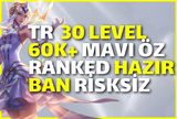⭐️TR Dereceli Hazır 30 Level Unranked Hesap⭐️
