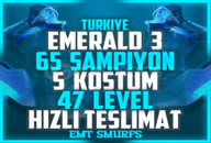 TR / Emerald III / 4140 MaviÖz / 65 ŞAMP TR / Emerald III / 4140 MaviÖz / 65 ŞAMP