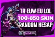 ⭐TR/EU⭐LoL 100-850 Skin Random Hesap