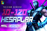 ⭐TR/EUW | 10-120 SKİN MAİL DEĞİŞEN LOL HESAP