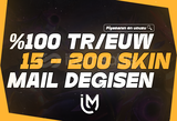TR/EUW 15-200 SKNLİ MAİL GARANTİLİ RANDOM HESAP