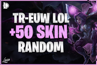 ⭐ TR/EUW | LoL 50-850 Skin Random Hesap