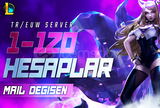 ⭐TR/EUW | 1-120 SKİN MAİL DEĞİŞEN LOL HESAP