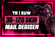 TR/EUW [M.V.P 30-120 SKİN MAİL DEĞİŞEN HESAP TR/EUW [M.V.P 30-120 SKİN MAİL DEĞİŞEN HESAP