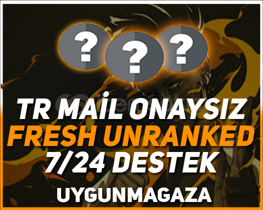 TR - FRESH UNRANKED - MAİL ONAYSIZ - +20 LEVEL! TR - FRESH UNRANKED - MAİL ONAYSIZ - +20 LEVEL!