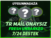 TR - FRESH UNRANKED - MAİL ONAYSIZ - +20 LEVEL!