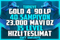 TR / Gold IV (90 LP) / 23270 MaviÖz / 40 ŞAMP 