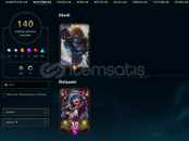 TR / HANDMADE / UNRANKED / 140 SKIN / HERO 154