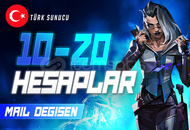 TR I 10-20 SKİN MAİL DEĞİŞEN VALORANT HESAPLAR