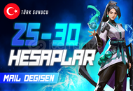 TR I 25-30 SKİN MAİL DEĞİŞEN VALORANT HESAPLAR