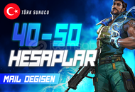 TR I 40-50 SKİN MAİL DEĞİŞEN VALORANT HESAPLAR