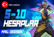TR I 5-10 SKİN MAİL DEĞİŞEN VALORANT HESAPLAR