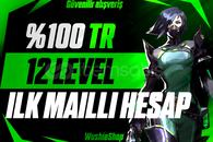 ✨[TR İLK MAILLI] VALORANT 12 LEVEL UNRANKED