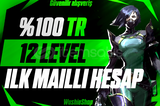 ✨[TR İLK MAILLI] VALORANT 12 LEVEL UNRANKED