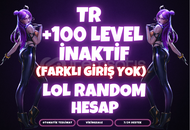 ✨[TR] İNAKTİF +100 LEVEL LOL RANDOM HESAP✨