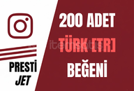 ⭐[TR KALİTE] İNSTAGRAM 200 TÜRK BEĞENİ