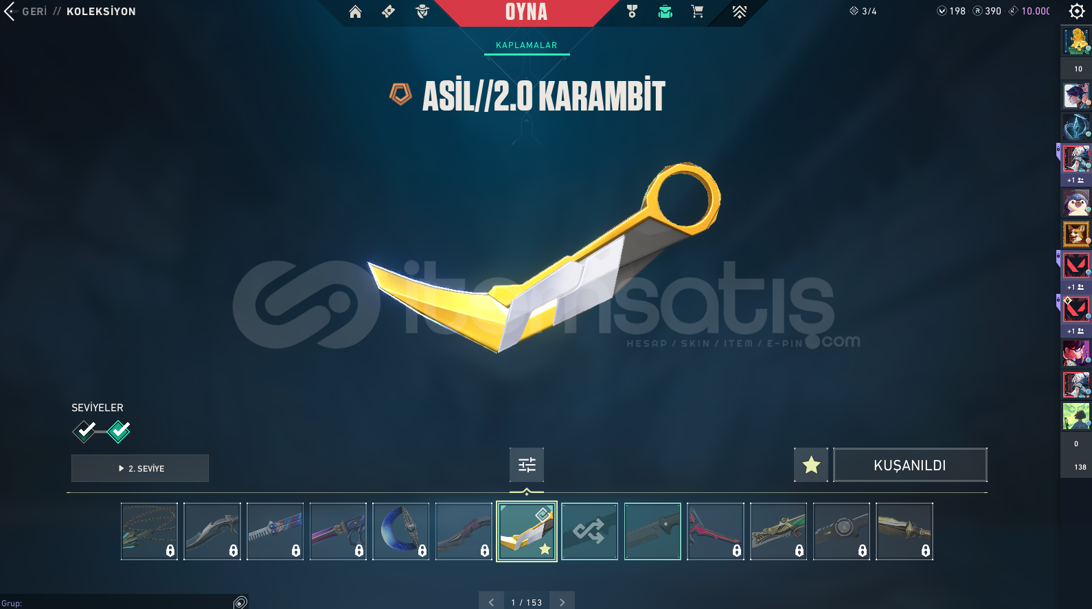 TR / KAOS VANDAL - ASİL 2.0 BIÇAK MAİLLİ HESAP TR / KAOS VANDAL - ASİL 2.0 BIÇAK MAİLLİ HESAP
