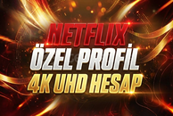 ⭐️[TR]⭐️KAPANMAZ GARANTİLİ 4K UHD NETFLIX 1 AY⭐️
