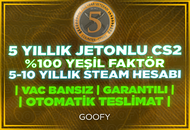 ☢️(OTO TESLİM) 5 YIL JETON GARANTİLİ HESAP☢️