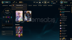 TR LOL 143 SKİNLİ 2 EBEDİ UCUZA