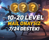 TR - MAİL ONAYSIZ - 10-20 SEVİYE RANDOM HESAP