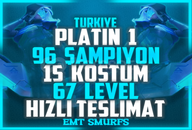 TR / Platinum I (43 LP) / 15 SKIN / 96 ŞAMP 