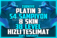 TR / Platinum III (45 LP) / 8 SKIN / 54 ŞAMP