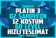 TR / Platinum III (90 LP) / 12 SKIN / 82 ŞAMP