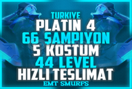 TR / Platinum IV (69 LP) / 5 SKIN / 66 ŞAMP