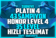 TR / Platinum IV / Level 35 / 43 ŞAMP TR / Platinum IV / Level 35 / 43 ŞAMP