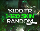 ⭐TR ⭐RANKED %100 1-120 SKİN GARANTİli RANDOM⭐