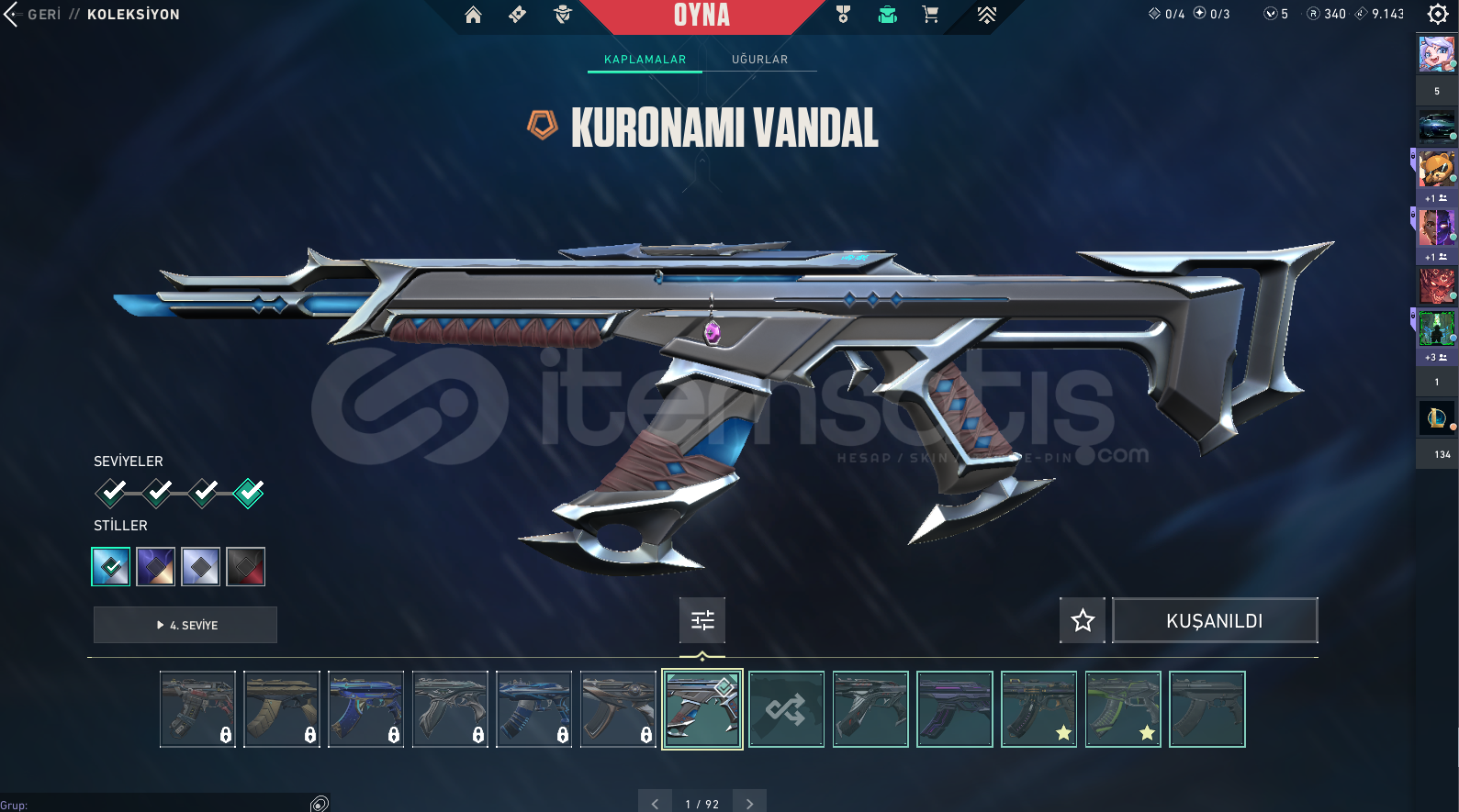 TR / RGX - KURONAMİ - KAOS VANDAL + 3 BIÇAK TR / RGX - KURONAMİ - KAOS VANDAL + 3 BIÇAK