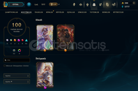 TR SERVER 100 SKİN 75 HERO 144 LVL HESAP