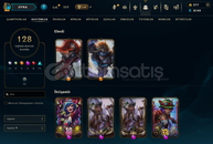 TR SERVER 128 SKİN 130 HERO 176 LVL HESAP