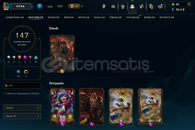 TR SERVER 147 SKİN 123 HERO 255 LVL HESAP
