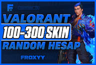⭐KESİN 100-300 SKİN PREMİUM RANDOM(TAZE STOK)