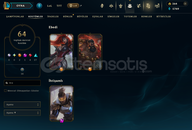 TR SERVER 49 SKİN 64 HERO 77 LVL HESAP